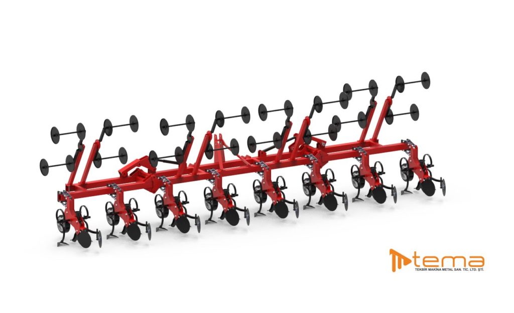 KS 8+8 Toprak Altı Damlama Borusu Serme Makinası